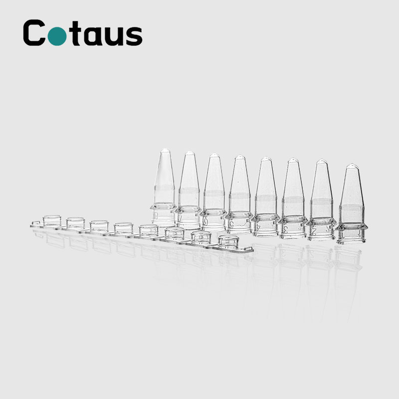 0.2ml transperent PCR 8-strip tubes