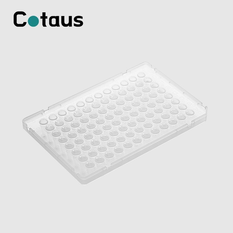 96 Ọ dị mma 0.1ml White Full Skirt PCR Plate